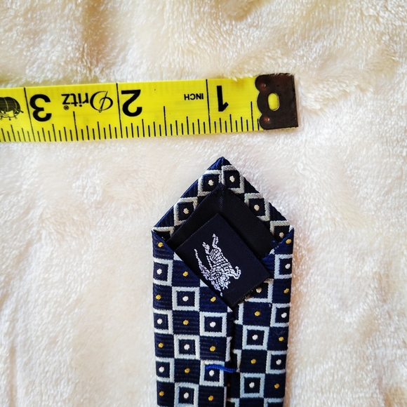 Men's Geometrical Burberry Vtg Tie - Picture 8 of 10